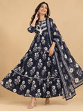 Afsana Floral Tiered Anarkali Set