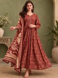 Meher Paisley Front-Slit Anarkali Set