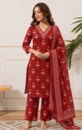Sprig & Scroll Three-Piece Kurta Set