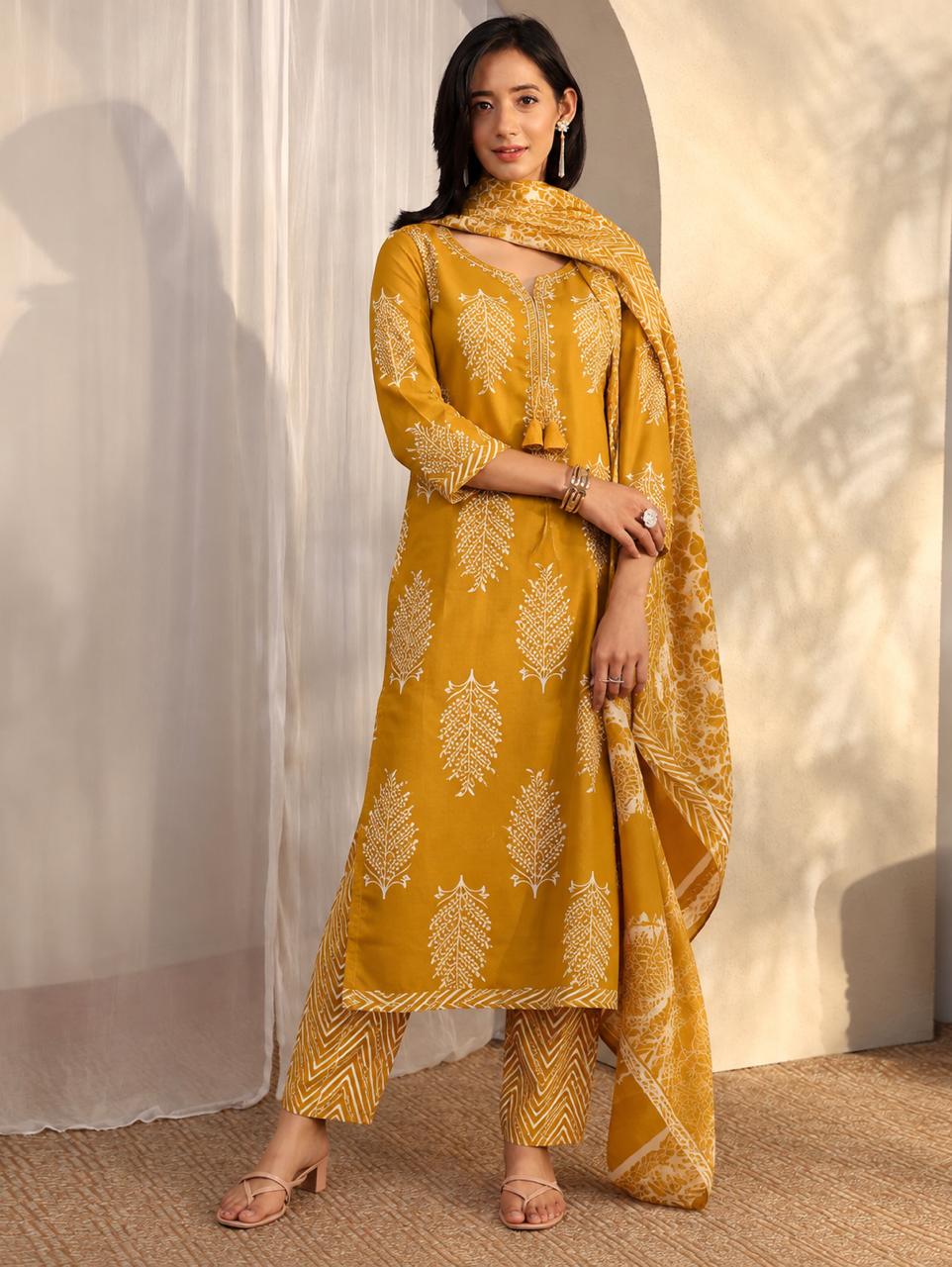 Fern Trail Three-Piece Kurta Set