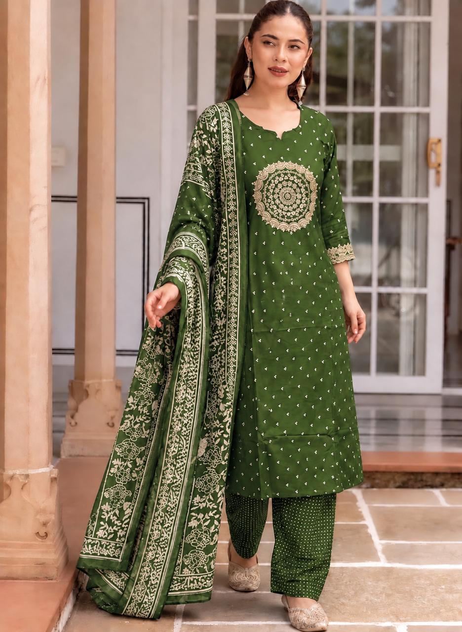 Mandala Grace Three-Piece Kurta Set