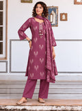 Signature Motif Three-Piece Kurta Set