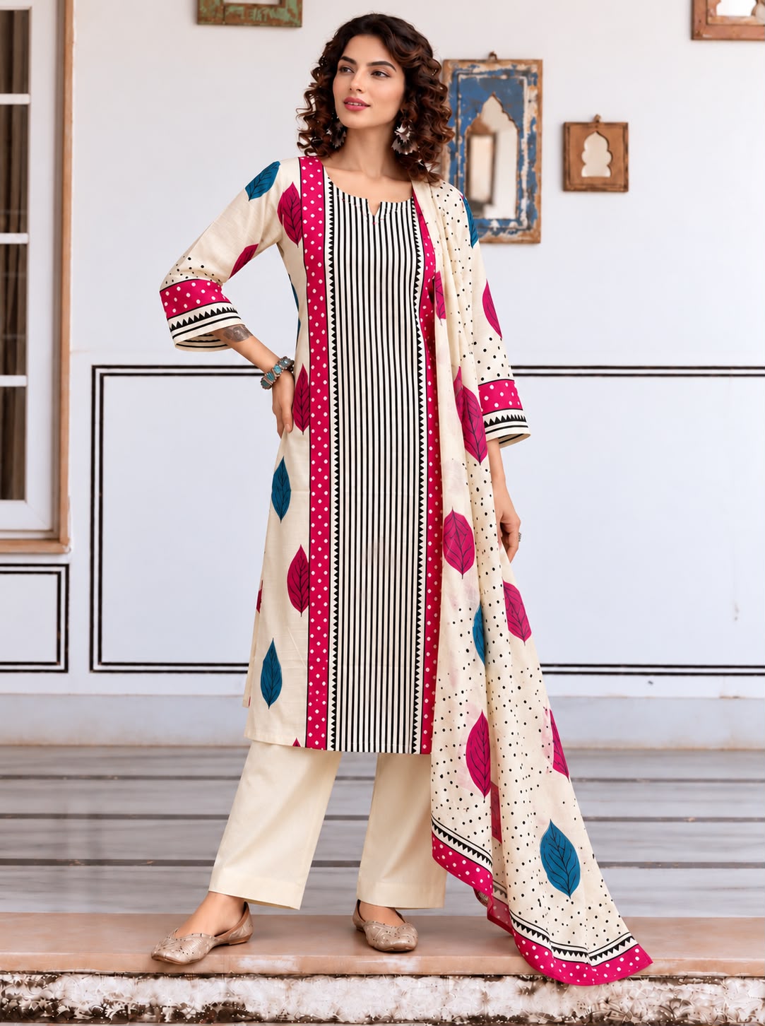 Modern Muse Three-Piece Kurta Set