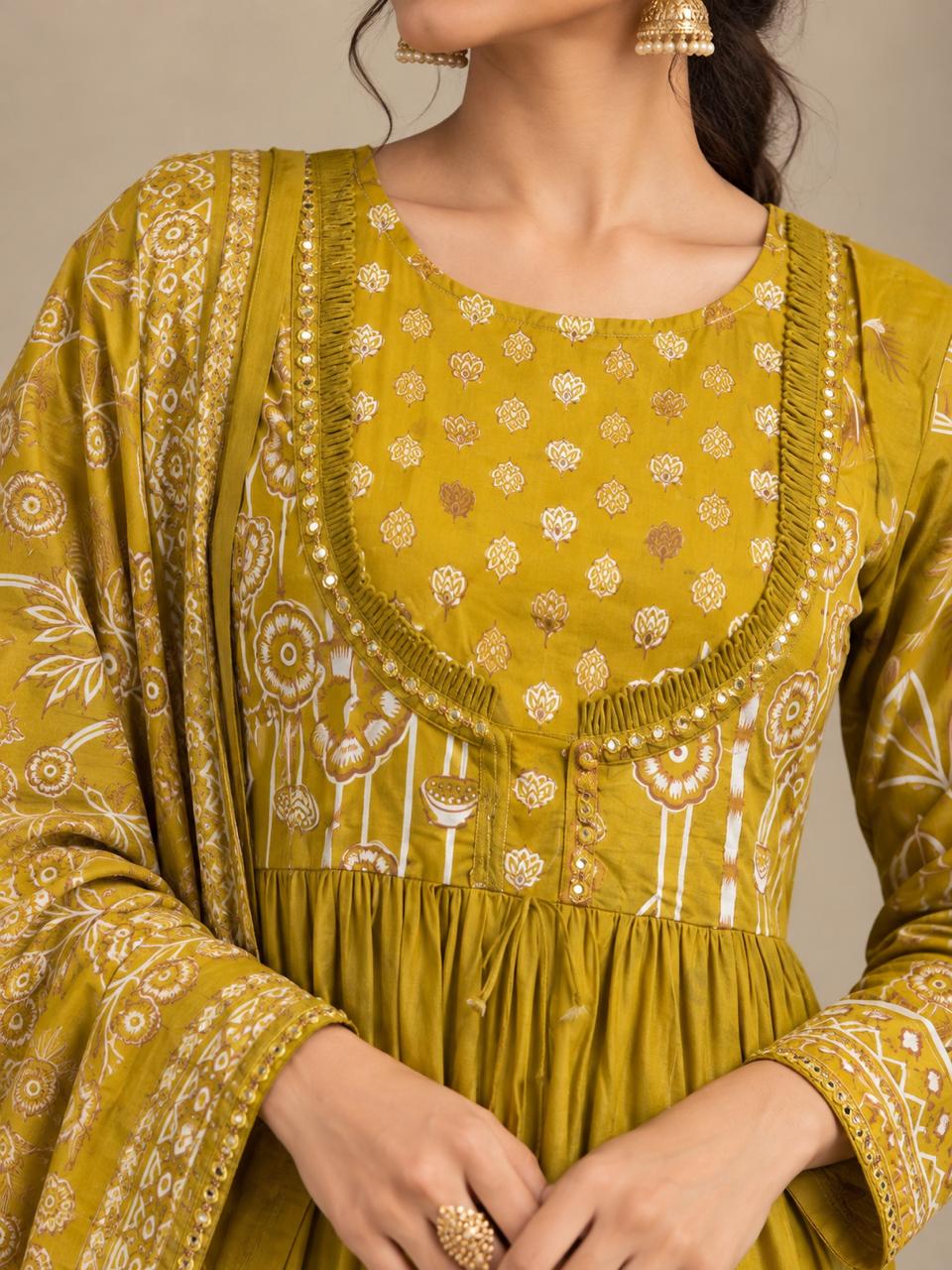 Kesar Tiered Anarkali Suit Set