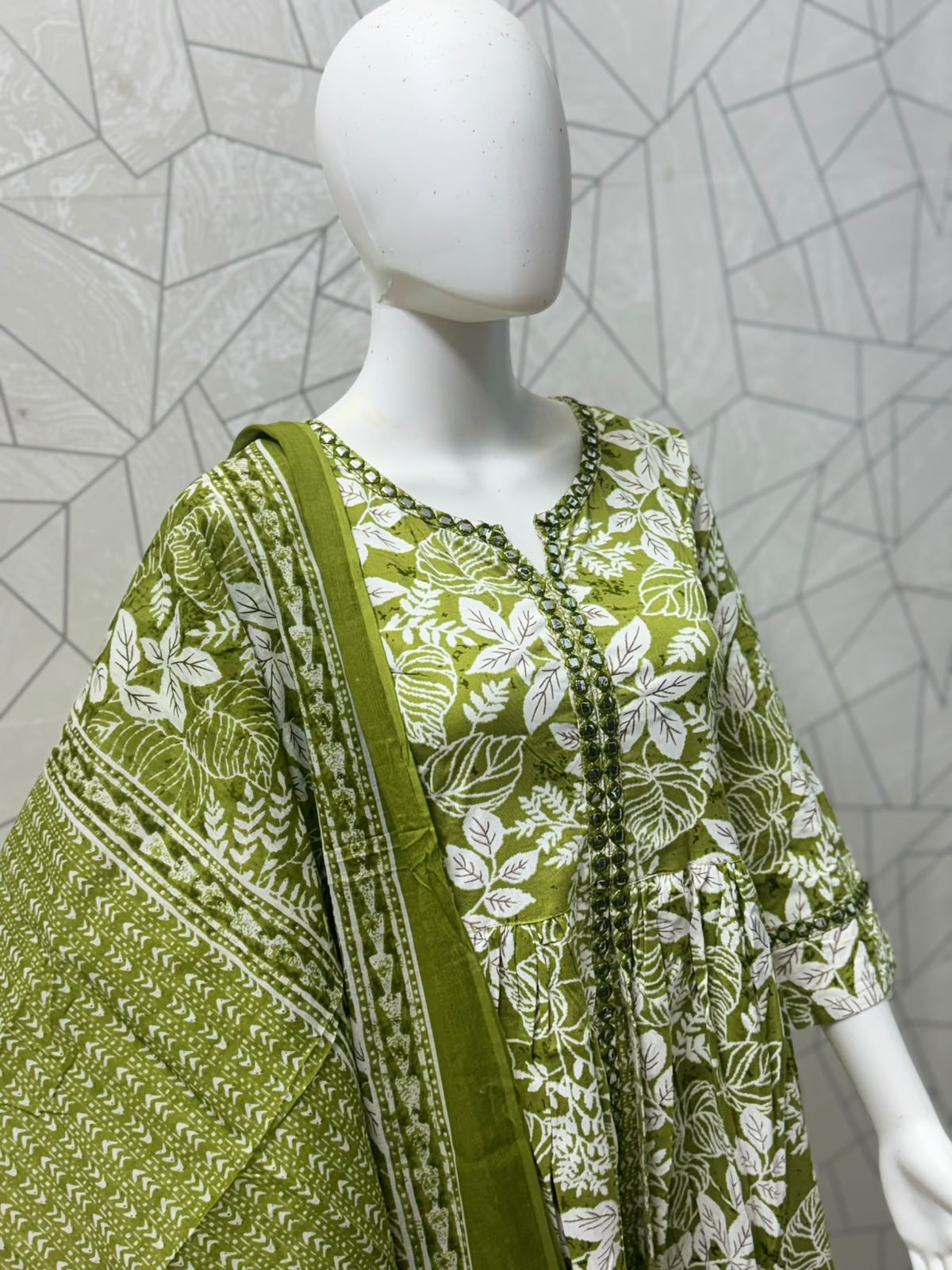 Vanya Bloom Front-Slit Anarkali Set
