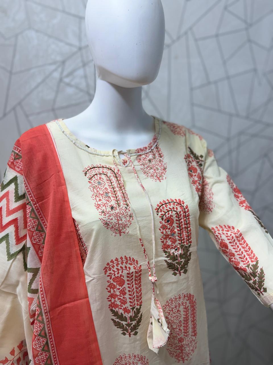 Heritage Trail Three-Piece Kurta Set