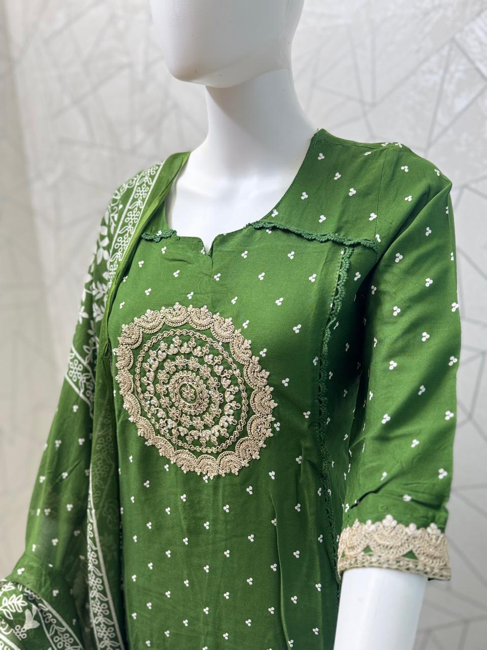 Mandala Grace Three-Piece Kurta Set