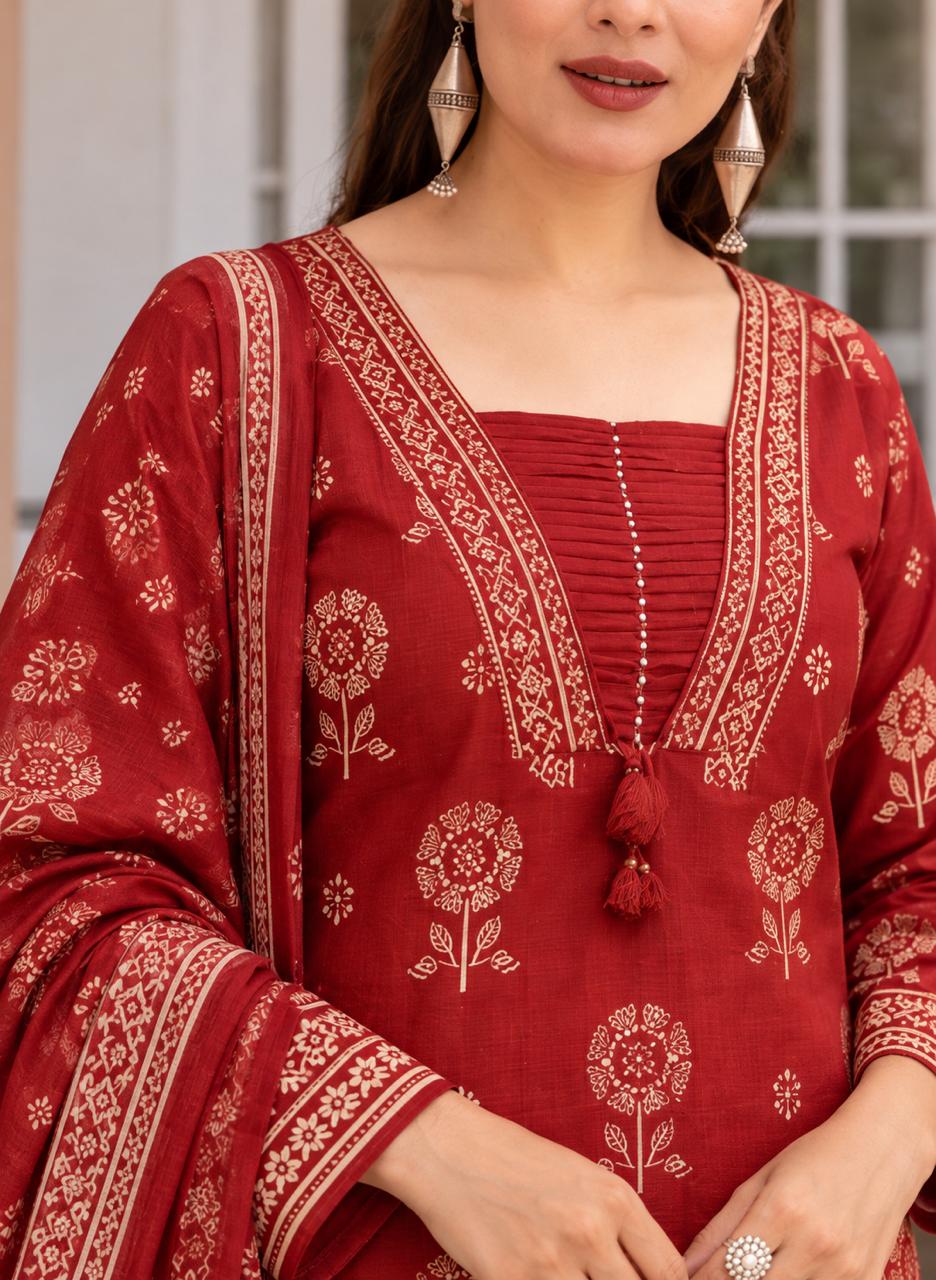 Garden Muse Three-Piece Kurta Set