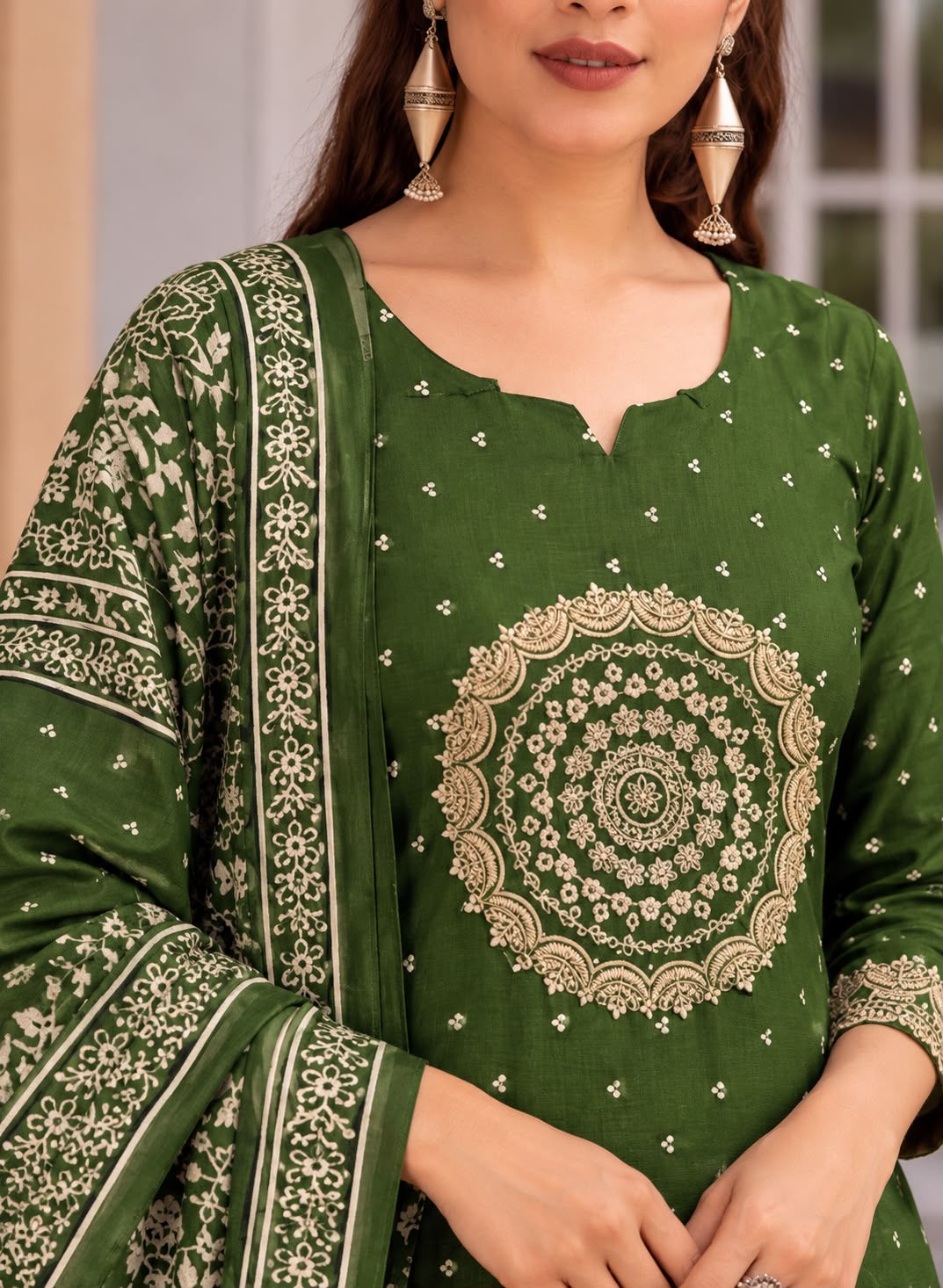 Mandala Grace Three-Piece Kurta Set