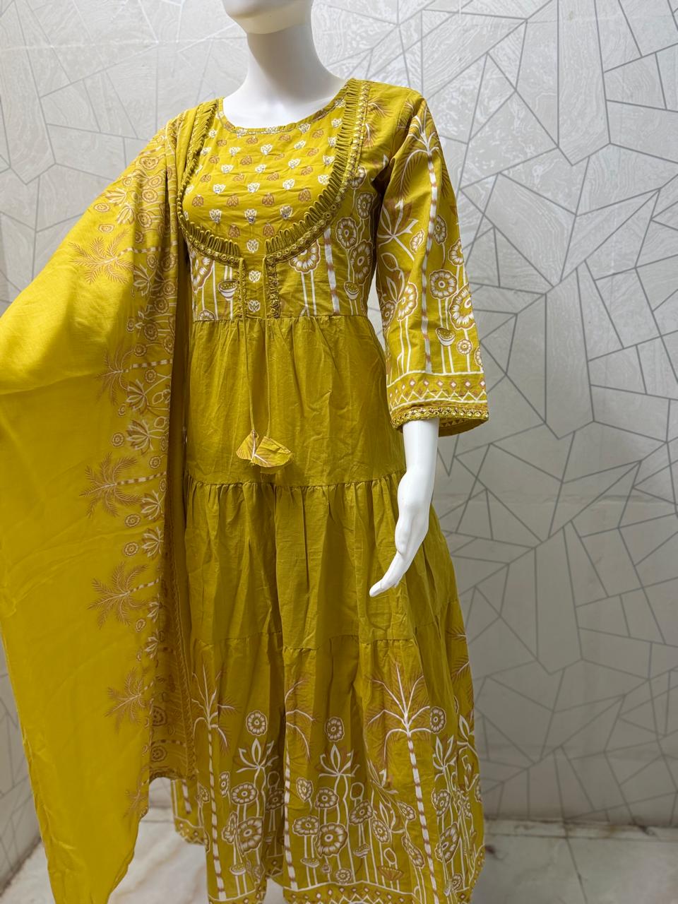 Kesar Tiered Anarkali Suit Set