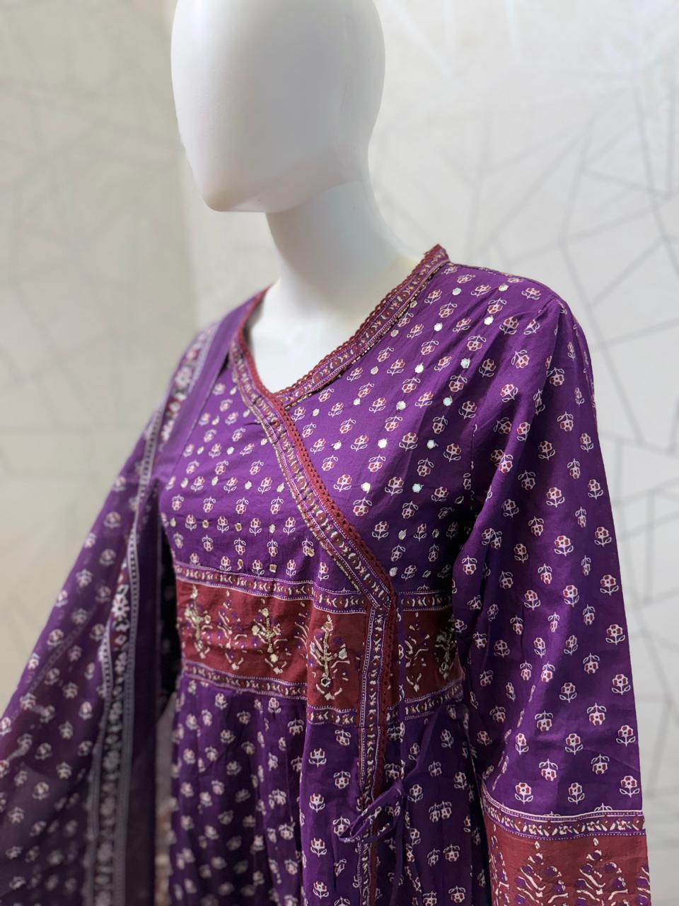 Noor-e-Zar Printed Anarkali Set